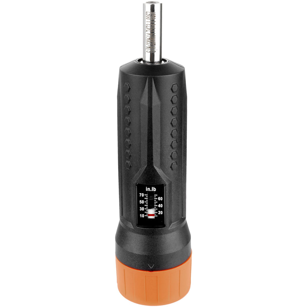 Drive Torque Screwdriver Wrench Set 10-70 In-lbs Torque Adjustment Range 1 In-lb Increment Torque Screwdriver Driver Bits Set With View Window, 12 Bits & Case, Magnetic Function
