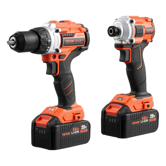 Tool Combo Kit Max 20V Cordless 2-Tool Power Combo Kit With 4.0 Ah Batteries