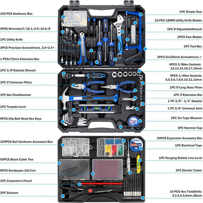 URASISTO 366 Piece Home Repair Tool Kit - Drawer Detail
